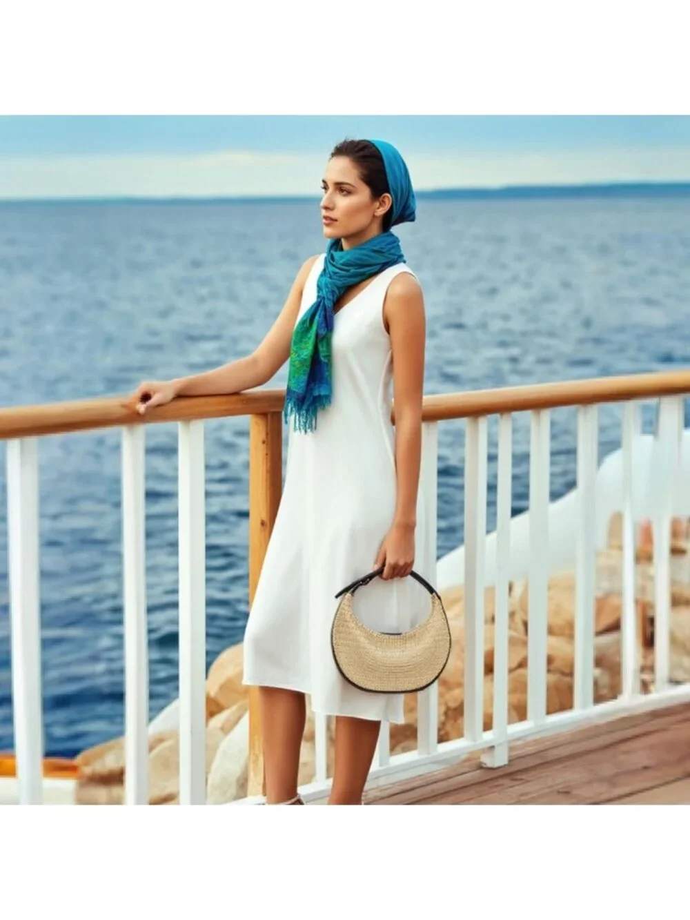 Stylish Straw Crescent Hobo Bag for Women | 3-Way Carry: Handbag, Shoulder